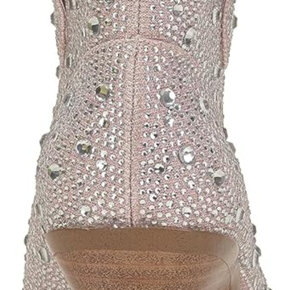 Jessica Simpson Women's Zadie 2 Ankle Boot-baby pink- bling - Picture 3 of 7
